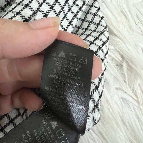 Rachel Zoe Black and White Check Pants Size 6 - Picture 5 of 8